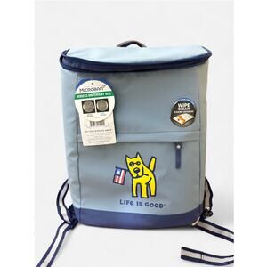 Life Is Good Backpack Cooler‎ Blue Insulated Microban New With Tags